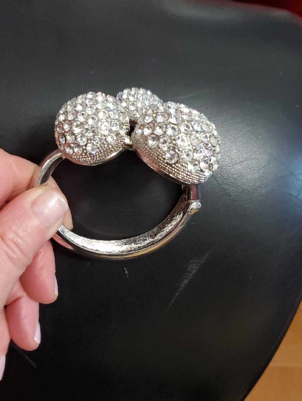 Chunky Rhinestone Statement Bracelet - Picture 6 of 6